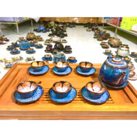 Bộ Ấm Chén Gốm Sứ Bát Tràng Loại 2