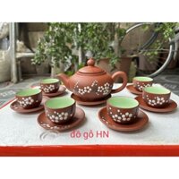 BỘ ẤM CHÉN gốm sứ mẫu hoa mai , gốm sứ bát tràng giá xưởng chỉ 149k