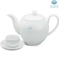 Bộ Ấm Chén Minh Long 0.8 L – Camellia – Trắng A001-01803800003