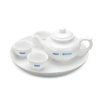 Bộ Ấm Chén Minh Long A001_01357200003 0.35 L – Jasmine – Trắng