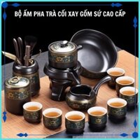 Bộ ấm chén pha trà cối xay gốm sứ cao cấp( bộ 18 chi tiết, 17 chi tiết, 11 chi tiết, 8 chi tiết)