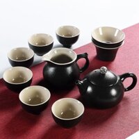 Bộ Ấm Chén Pha Trà Đạo Bằng Sứ Cảnh Đức Trấn