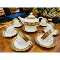 Bộ ấm chén sứ xương Hoàng Gia Anh Quốc- Bộ trà cao cấp Trang trí phòng khách, thưởng trà, làm quà tặng