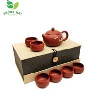 Bộ Ấm Chén Tây Thi Phúc Lộc Mai, Đại Hồng Bào Nguyên Khoáng, Thủ Công 250ml