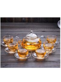 Bộ ấm chén thủy tinh Zeno SET59