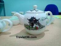 Bộ ấm chén trà đạo Bát Tràng  Made In Việt Nam