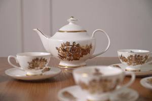 Bộ ấm- chén trà sứ châu Âu Imperial hoa cúc