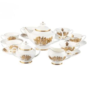 Bộ ấm- chén trà sứ châu Âu Imperial hoa cúc