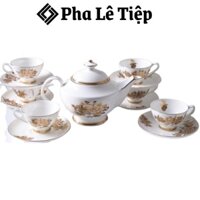 Bộ Ấm Chén Trà Sứ Xương Hoa Cúc Châu Âu Imperial, Bộ Bình Trà Cao Cấp, Nhập Đức, Hàng Chính Hãng, Phaletiep