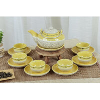 Bộ Ấm Chén Uống Trà Ấm Nhật Men Rạn Dung Tích  - Gốm Bát Tràng