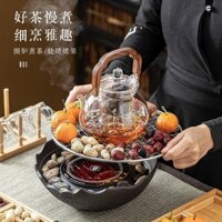 Bộ Ấm Pha Trà Trong Nhà Dùng Trong Bếp Ấm Pha Trà Ấm Pha Trà Điện Nổi Tiếng Trên Mạng Ấm Thủy Tinh Dụng Cụ Pha Trà Bếp G