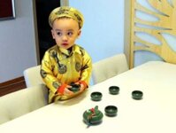 Bộ ấm trà 3d hình cá xanh ngọc cao cấp