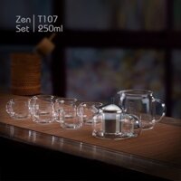 Bộ ấm trà đạo thủy tinh chịu nhiệt cao cấp T107 (8 món) - Bộ bình trà đạo thủy tinh chịu nhiệt Samahome Shop