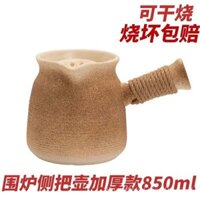 Bộ Ấm Trà Đóng Hộp Ấm Trà Sữa Bộ Bếp Cồn Ấm Gốm Đất Sét Bộ Pha Trà Gốm Đất Sét Chống Cháy Vàng