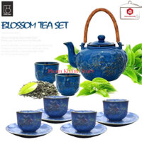 Bộ Ấm Trà Hoa Văn Chạm Nổi Dong Hwa Hàn Quốc