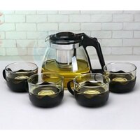 Bộ ấm trà lõi lọc và 4 ly thuỷ tinh