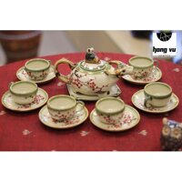 Bộ ấm trà men gio dáng mục đồng chăn trâu