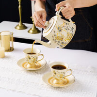Bộ Ấm Trà Sứ Phong Cách Vintage Anh Quốc, Bộ Trà Hoàng Gia