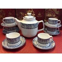 bộ ấm trà Vinh Quy Nhạt 1.1L sứ Minh Long - bộ ấm trà vinh quy nhạt