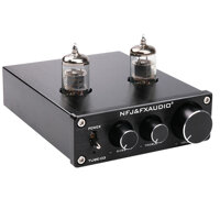 Bộ Ampli Đèn 6J1 Chỉnh Bass-Treble FX-Audio TUBE-03 - Hàng Chính Hãng - Đen