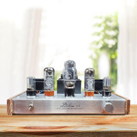 Bộ Ampli Đèn Khuếch Đại Âm Thanh Oldchen EL34 BL-02 Cao Cấp AZONE - Bạc Gỗ