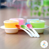 Bộ ăn dặm khởi đầu Richell Nhật Bản RC21181 cho bé bắt đầu ăn dặm kiểu Nhật, ăn dặm BLW