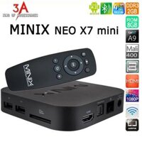 Bộ Androi Tivi box NEO X7 mini 8gb chip lõi tứ chất lượng cao chính hãng MINIX