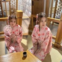 Bộ ảnh Kimono nữ Yukata mới của Nhật Bản Trang phục trang trọng cải tiến Bộ chụp ảnh nghệ thuật Kimono cho bé gái Nhật Bản
