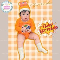 Bộ Áo Body FANTA Kèm Mũ Lon FANTA Tặng Tất Trắng Dành Cho Trẻ Em