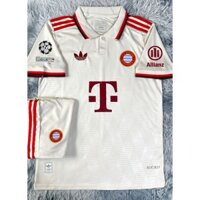 Bộ áo bóng đá bayern munich sân khách mùa giải 2024 - 2025 hàng super thái lan bản Fan