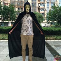 Bộ áo choàng ma cà rồng  cải trang cosplay / bộ áo choàng ma cà rồng đen bộ áo choàng hacker