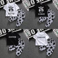 Bộ Áo Cộc Tay, Quần Lửng Cho Bé Trai Và Bé Gái Hình Bò Sữa Boo Mun Store