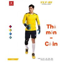 Bộ Áo đá banh thủ môn dài tay màu Vàng,chính hãng Justplay FLY – HI II có đệm bảo vệ tay và đùi