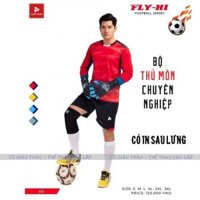 Bộ Áo đá banh thủ môn dài tay màu Đỏ,chính hãng Justplay FLY – HI II có đệm bảo vệ tay và đùi - ttcc