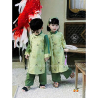 Bộ áo dài cách tân cho bé mặc tết, ảnh thật trải sàn 100%