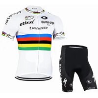 Bộ áo đi xe đạp nam hiệu suất cao Quần Short yếm Bộ trang phục ngắn tay có đệm 8D, thoáng khí Đường khô nhanh MTB Quần áo xe đạp Áo sơ mi cho thể thao đi xe đạp và đua xe