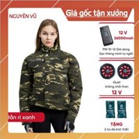 Bộ Áo Điều hòa Nhật Bản YUKI RADIUM - Sự kết hợp hoàn hảo giữa áo chống nắng và công nghệ làm mát 3 Màu rằn ri