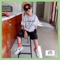 Bộ áo hiphop layer 2 màu - Quần Kaki túi hộp siêu hot - size 11-30kg