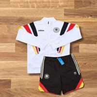 BỘ ÁO KHOÁC GIÓ ĐỘI TUYỂN ĐỨC 2 MÀU TRẮNG-ĐEN HOT NHẤT 2024 HÀNG THÊU 100%