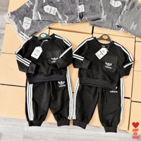 Bộ Áo khoác+Quần_Set adidas bé trai bé gái phối túi vải gió (Shop yêu thích)