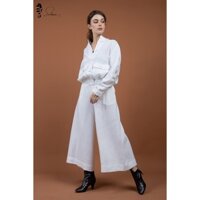 Bộ áo khoác tay chun nữ chất liệu Linen thương hiệu Snlinen chính hãng