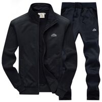 Bộ áo khoác thể thao thu đông cao cấp thương hiệu SITAKI - Đen,M