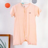 Bộ Áo Liền Quần Body Đùi Cộc Tay Cho Bé Sơ Sinh Haki Vải Gỗ Sồi Siêu Mềm Mịn BM020
