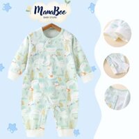 Bộ áo liền quần cho bé B21, bộ bodysuit dài tay chất cotton giữ ấm mùa đông cho bé