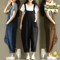 Bộ áo liền quần DALIA Plus Size Quần vải lanh Cotton