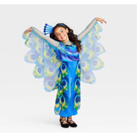 Bộ áo liền quần trang phục Halloween Peacock Posh dành cho trẻ em có mũ đội đầu S - Hyde & EEK