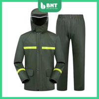 Bộ Áo Mưa Nam,Nữ Phản Quang Hai Lớp Vải Dù Không Thấm Nước Siêu Bền Cao Cấp Áo mưa bộ người lớn BNT.INC