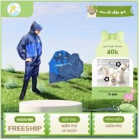 Bộ áo mưa quần áo rời Dolphin chống thấm, chống lạnh - Size 2XL, 3XL cho người lớn | MTA - Mart