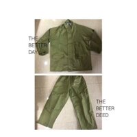 Bộ áo mưa quân nhu cao casps màu cỏ úa sản phẩm của công ty cp 26 chống mưa tuyệt đối không ướt