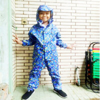 Bộ Áo Mưa Trẻ Em Vải Dù Hoạt Hình Cho Bé Từ 9-11 Tuổi, Áo Mưa Trẻ Em Cute, Chống Thấm An Toàn - BÉ TRAI